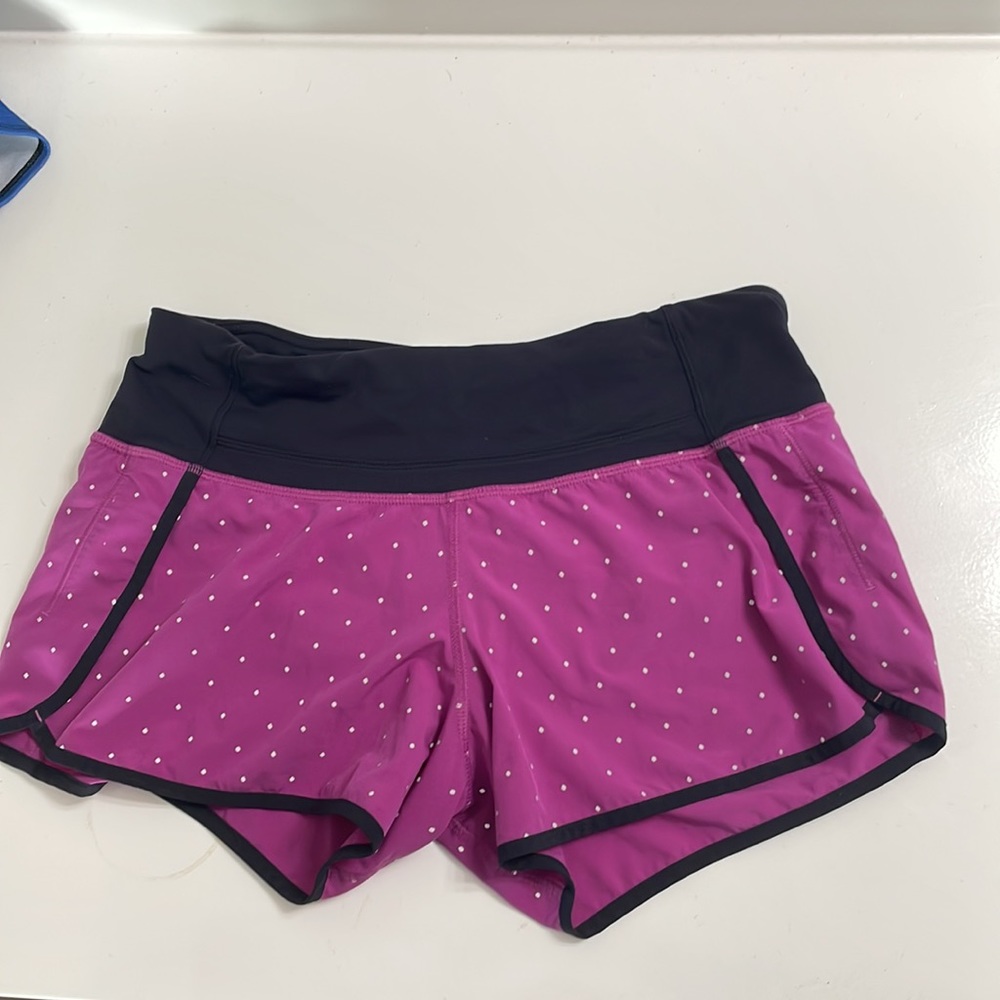 RARE Lulu Run Times Short (Reflective) Night Fall Ultra Violet Silver/Naval Blue - Picture 4 of 9